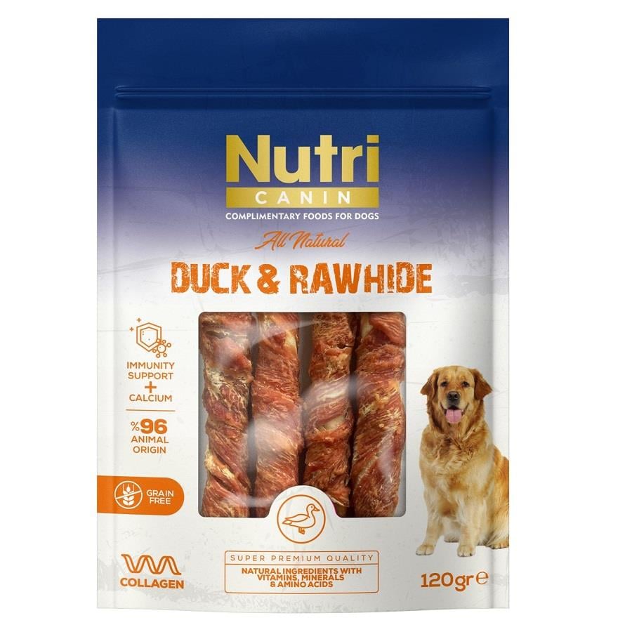 Nutri Canin Ördek Eti Sarılı Kemik Köpek Ödülü 120 Gr, Köpek Ödül Kemiği, Nutri Canin