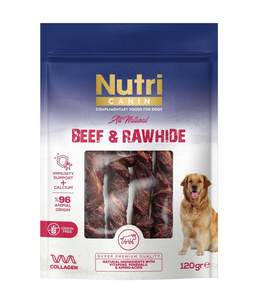 Nutri Canin Sığır Eti Sarılı Kemik Köpek Ödülü 120 Gr, Köpek Ödül Kemiği, Nutri Canin