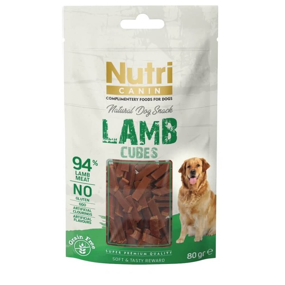 Nutri Canin Tahılsız Kuzulu  Küp Köpek Ödül Maması 80gr