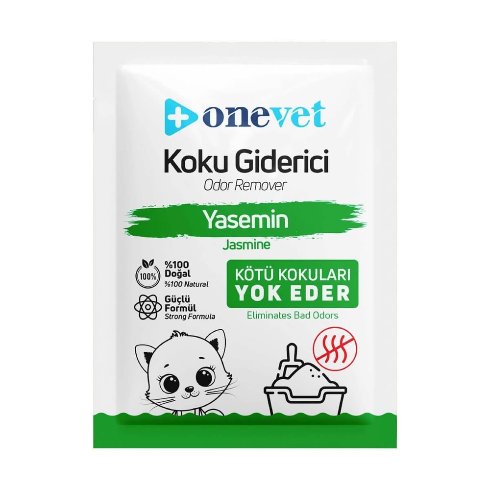 OneVet Jasmine Kedi Kumu Koku Giderici 25 Gr Yasemin Kokulu, Kedi Kumu Koku Giderici, OneVet