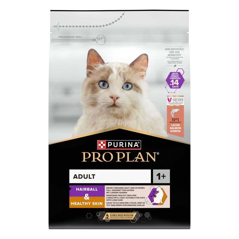 Proplan Hairball & Healthy Skin Somonlu Yetişkin Kedi Maması 1.5 kg, Yetişkin Kedi Maması, Proplan