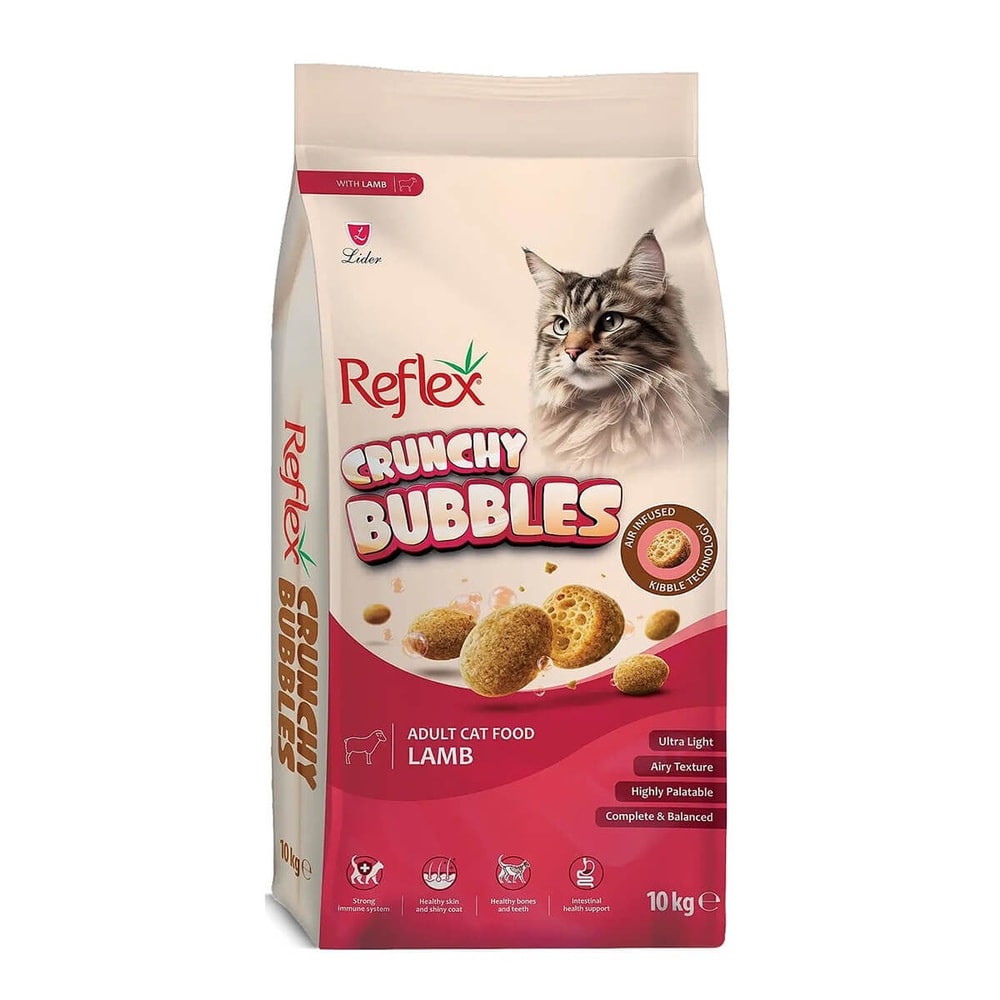 Reflex Crunchy Bubbles Kuzulu Kedi Maması 10 Kg, KATEGORİSİZ, Reflex