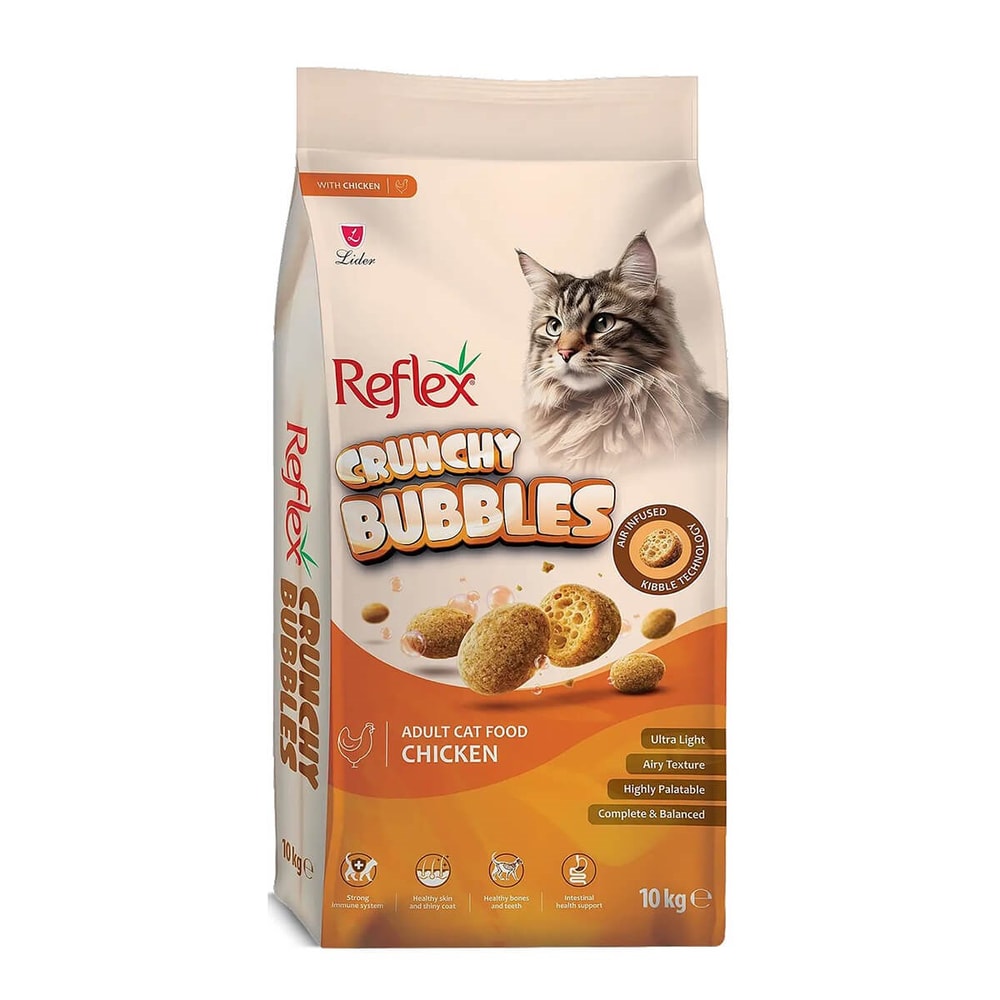 Reflex Crunchy Bubbles Tavuklu Kedi Maması 10 Kg, KATEGORİSİZ, Reflex