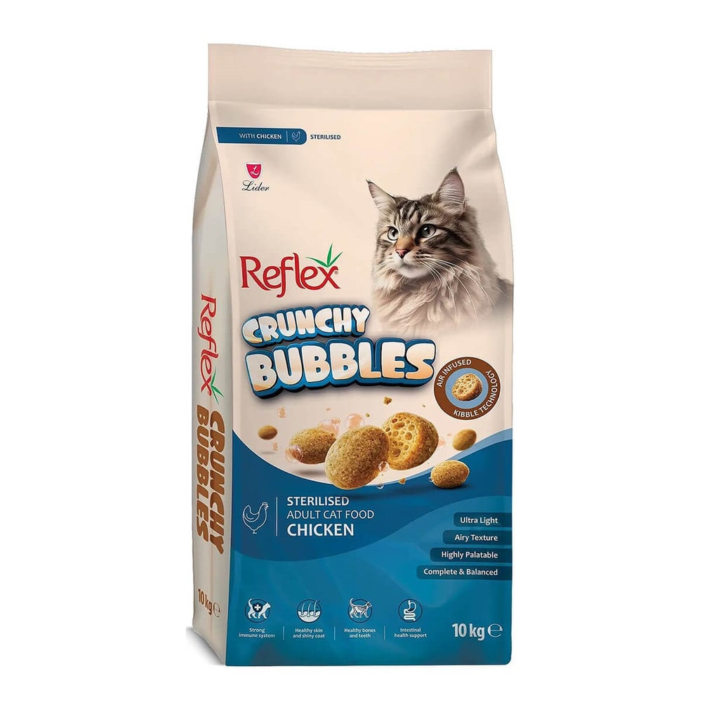 Reflex Crunchy Bubbles Tavuklu Kısır Kedi Maması 10 Kg, KATEGORİSİZ, Reflex