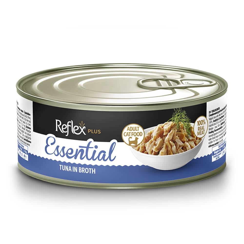 Reflex Plus Essential Atlantik Ton Balığı Kedi Konservesi 70 Gr, Yetişkin Kedi Yaş Mama, Reflex