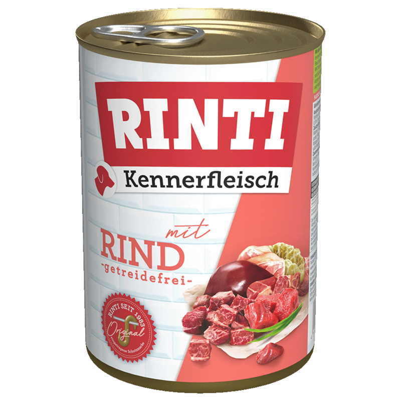 Rinti Gurme Dana Etli Köpek Konserve Maması 400 Gr, Yaş Yetişkin Köpek Maması, Rinti