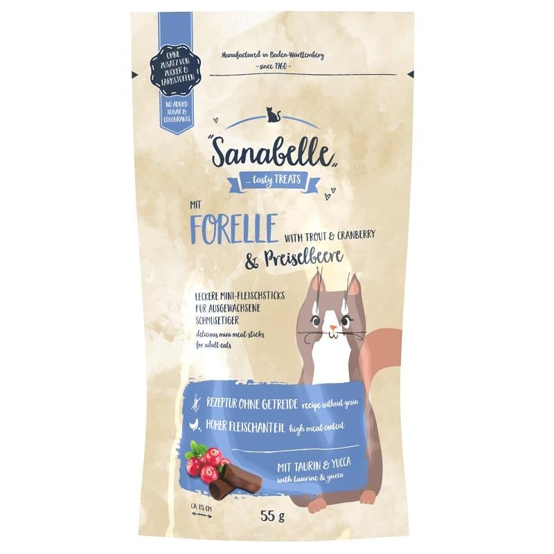 Sanabelle Snack Alabalık ve Kızılcık Özlü Kedi Ödülü 55 Gr, Kedi Ödül Maması, Sanabelle