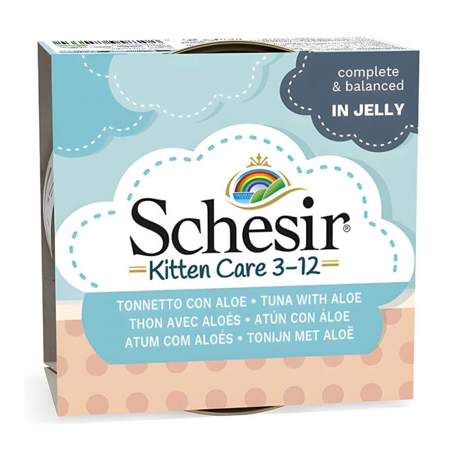 Schesir Ton Balıklı Aloe Yavru Kedi Konservesi 85 Gr, Yavru Kedi Yaş Mama, Schesir