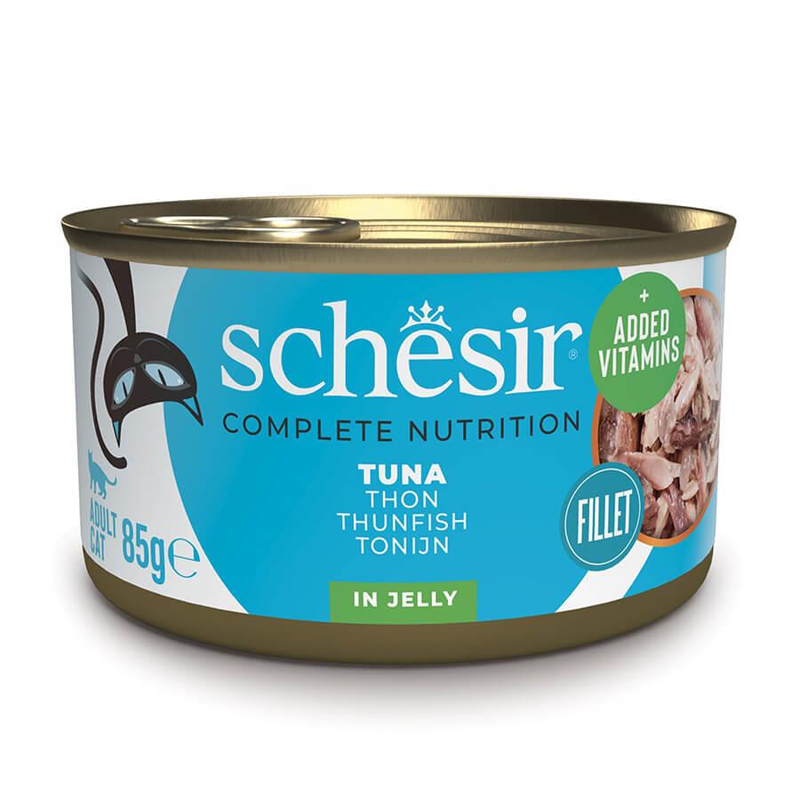 Schesir Ton Balıklı Jöleli Kedi Konservesi 85 Gr, Yetişkin Kedi Yaş Mama, Schesir