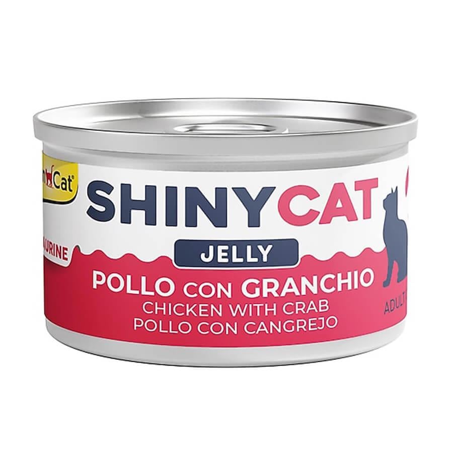 Shiny Cat Tavuklu ve Yengeçli Konserve Mama 70 Gr, Yetişkin Kedi Yaş Mama, GimCat