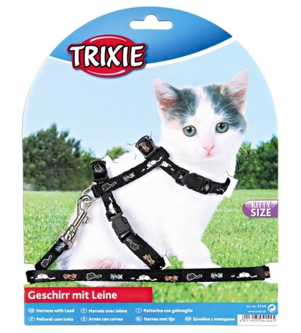 Trixie Geschirr Mit Leine Yavru Kedi Göğüs Tasması 28-33 Cm