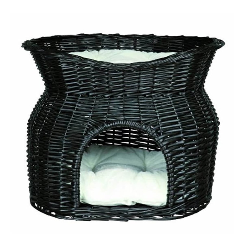 Trixie Hasır Kedi Yatağı, 54x43x37 Cm Siyah