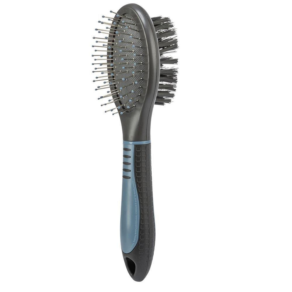 Trixie Köpek Çift Tarflı Fırça 5x19 Cm Koyu Gri/Mavi, Köpek Tarak ve Fırçaları, Trixie