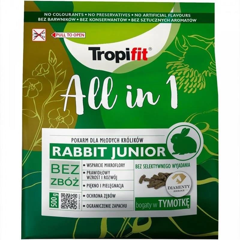 Tropifit All in 1 Rabbit Junior Yavru Tavşan Yemi 500 Gr, KATEGORİSİZ, Tropifit