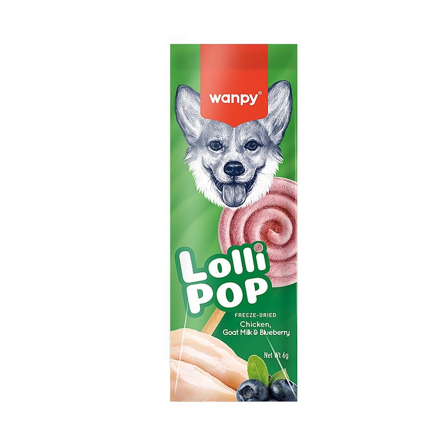 Wanpy Swirlpop Yaban Mersinli Köpek Ödülü 6 gr, KATEGORİSİZ, Wanpy