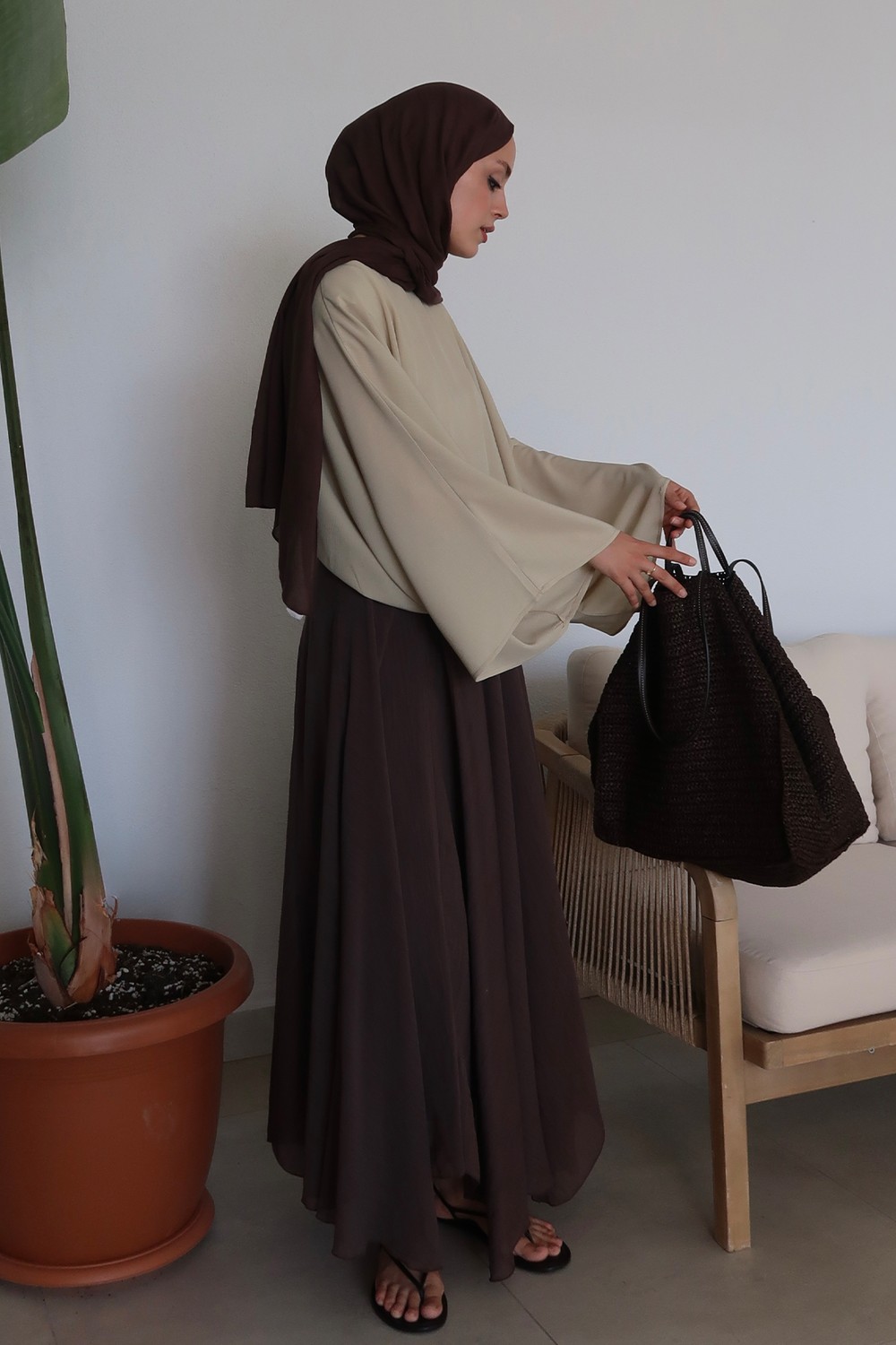 Dark Brown Elya Skirt 