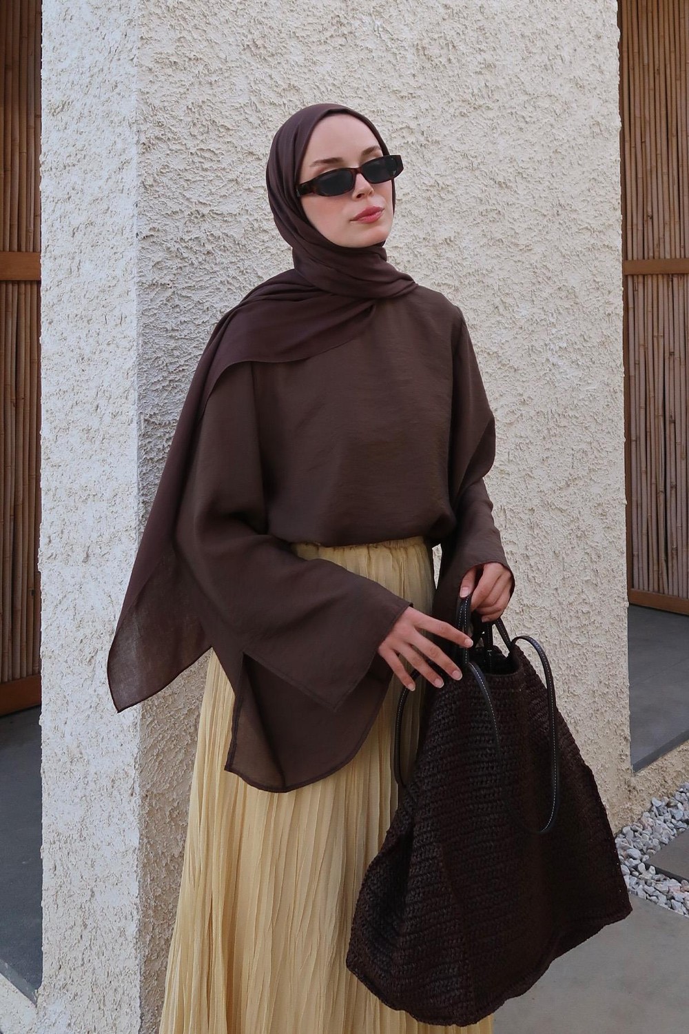 Dark Brown Lily Blouse 