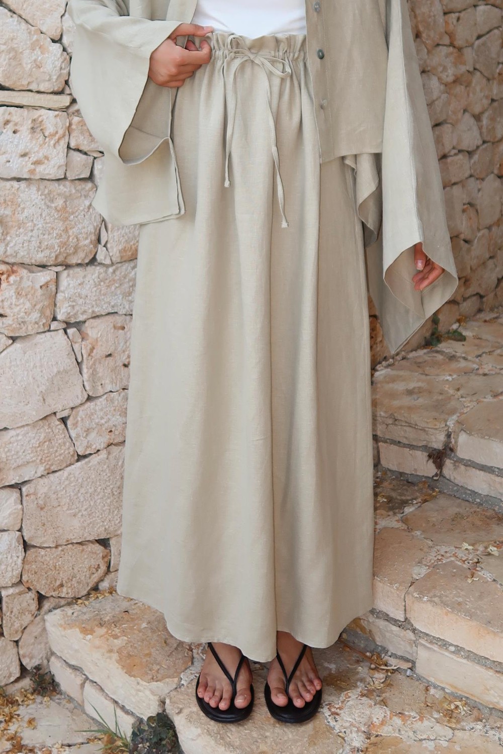 Sage Green Nahla Maxi Skirt 