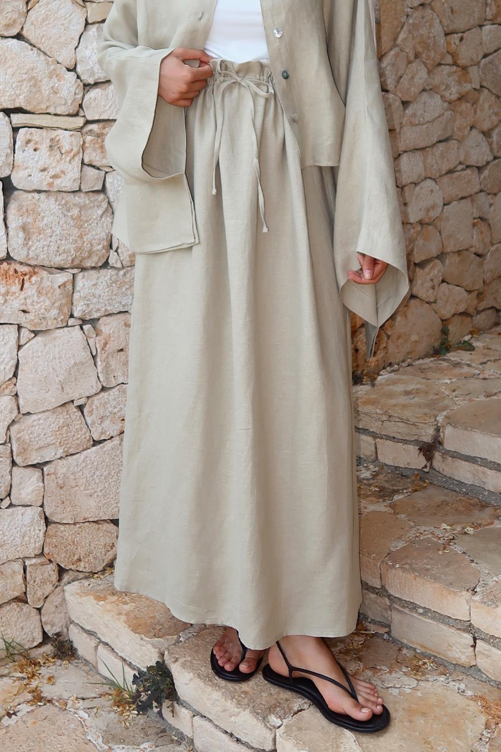 Sage Green Nahla Maxi Skirt 