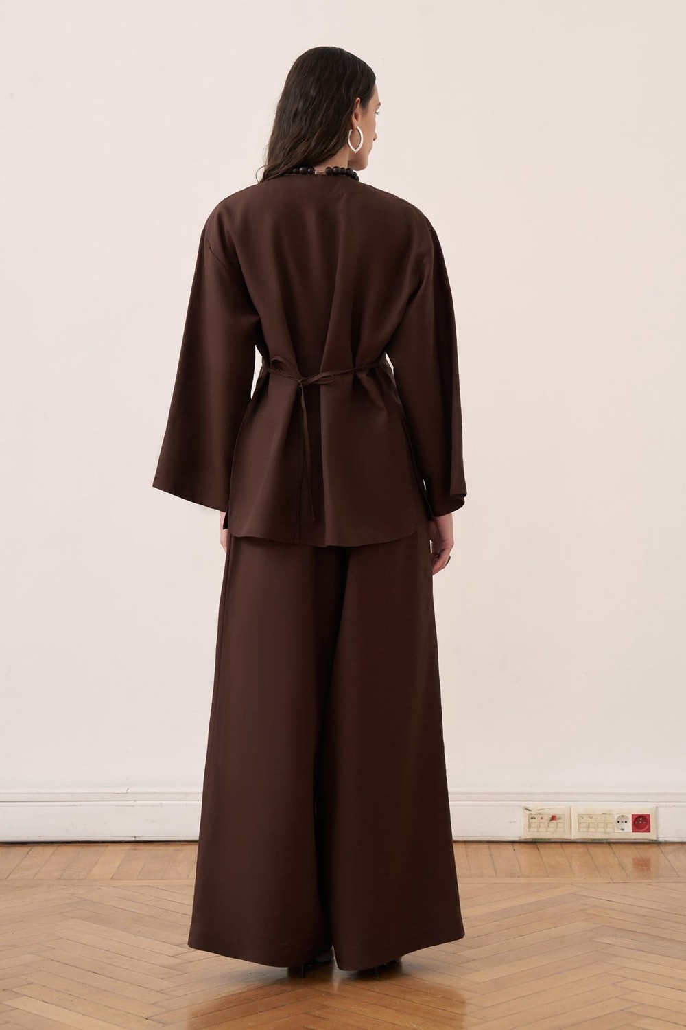 Alwa Pants Set Brown