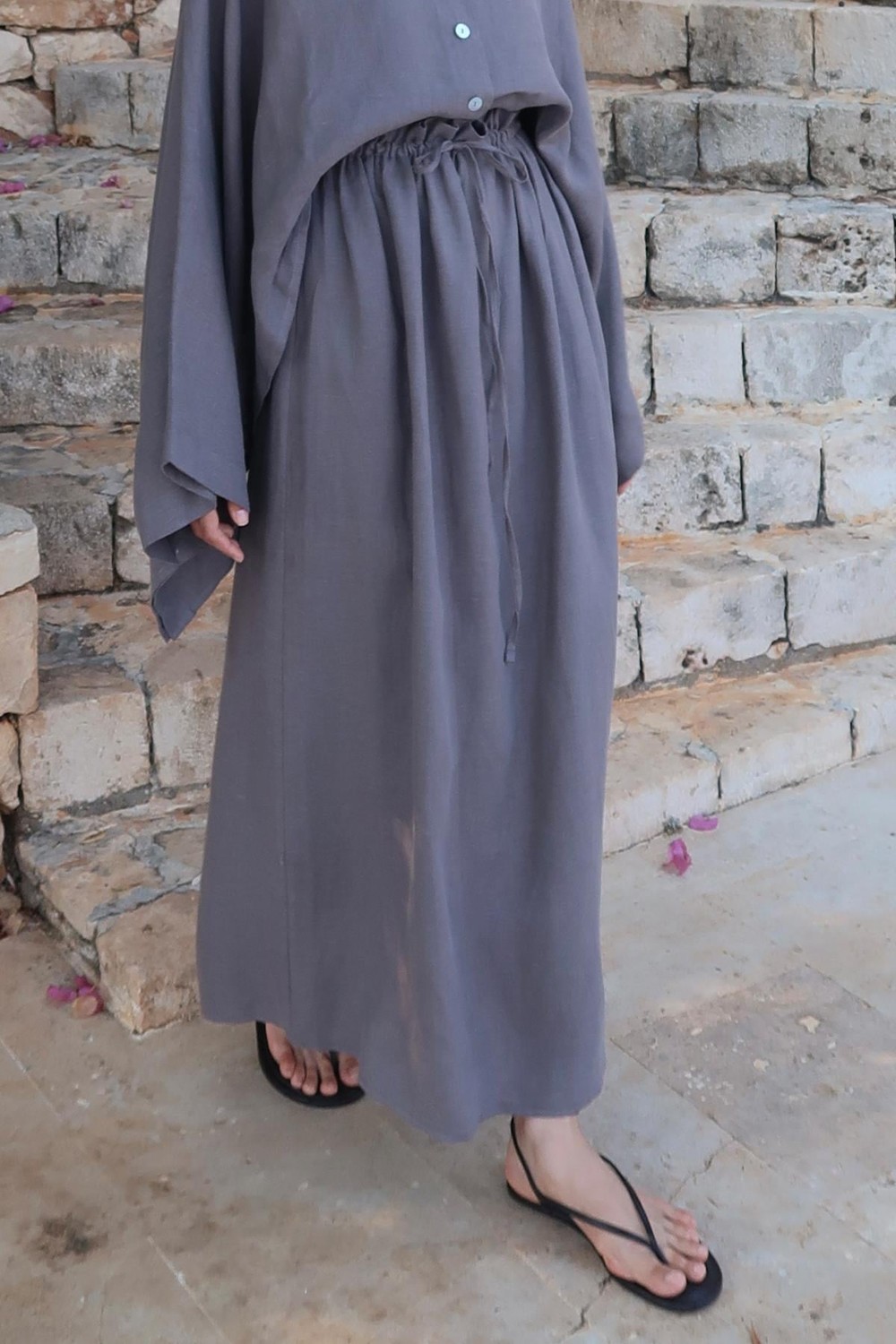Anthracite Nahla Maxi Skirt 