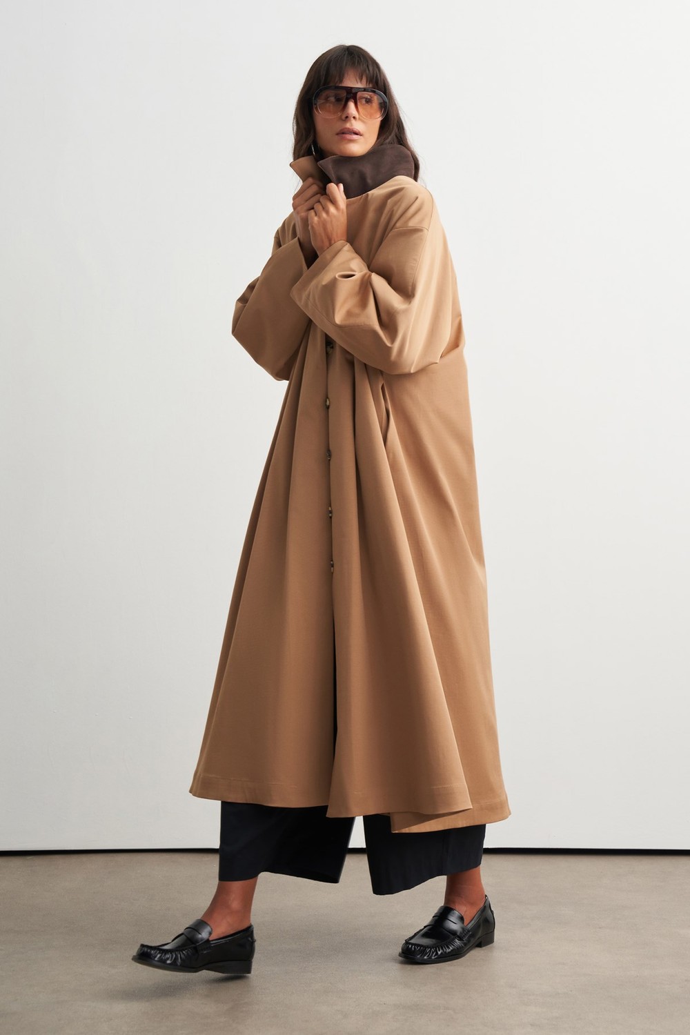 Aspen Garni Detaylı Trençkot Camel