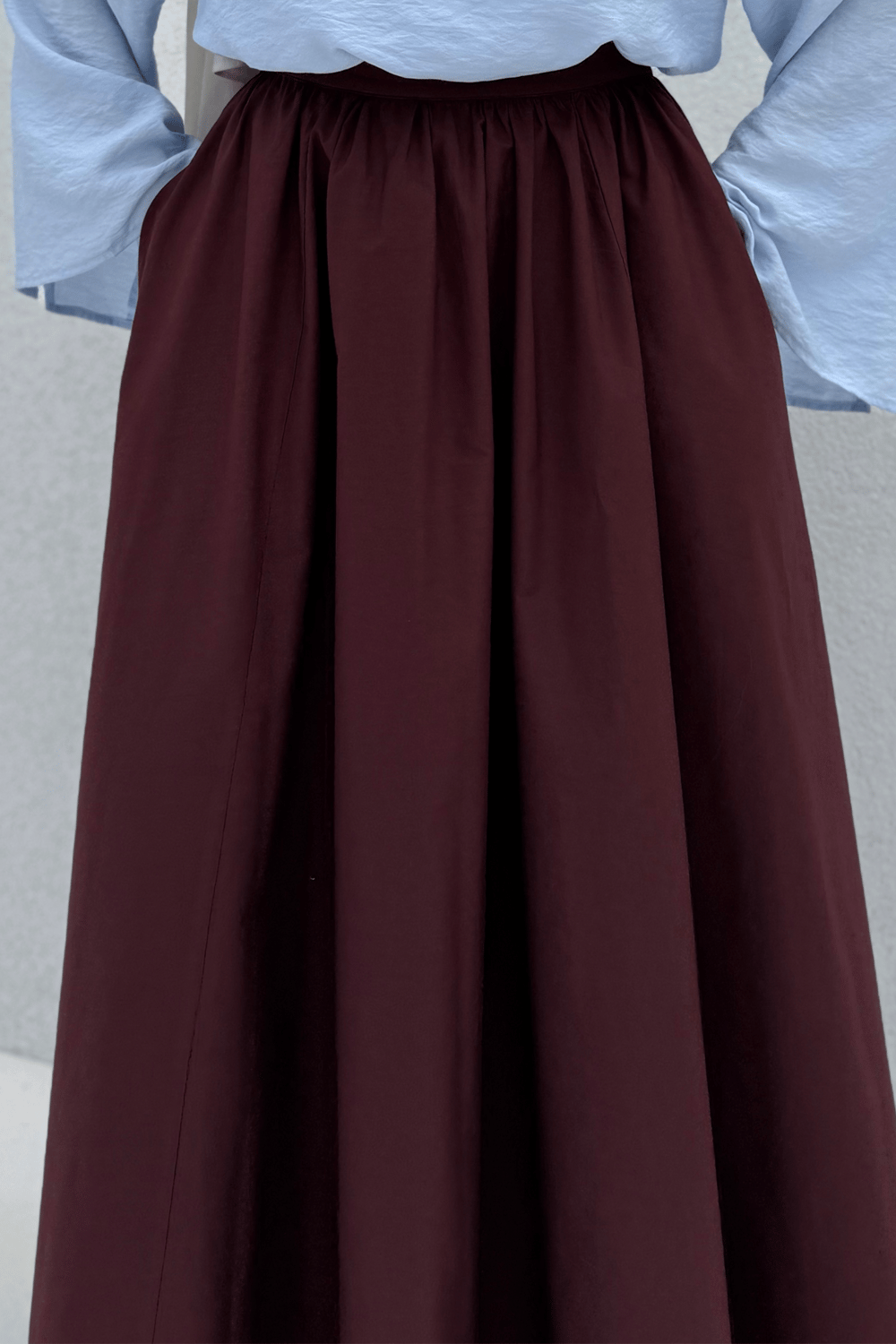 Maroon Lina Skirt
