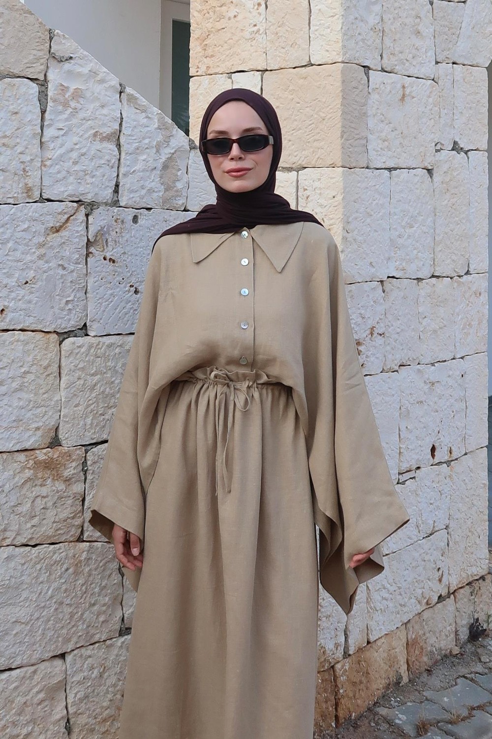 Wheat Color Ruwa Shirt 