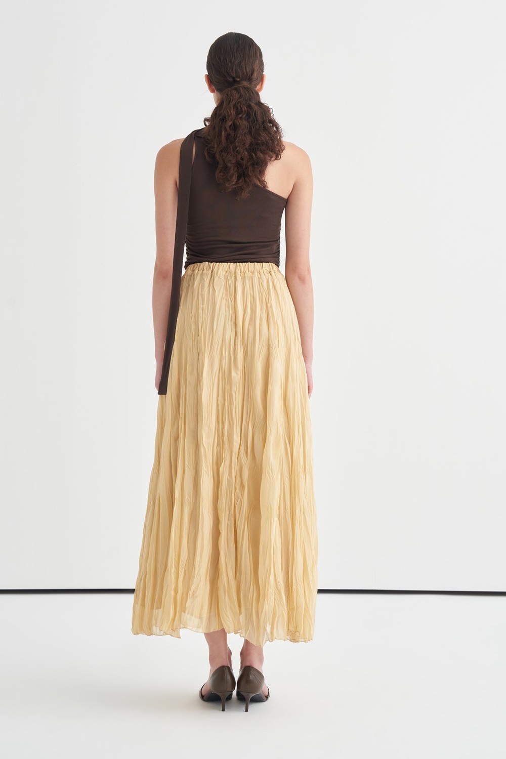 Yellow Else Chiffon Skirt 