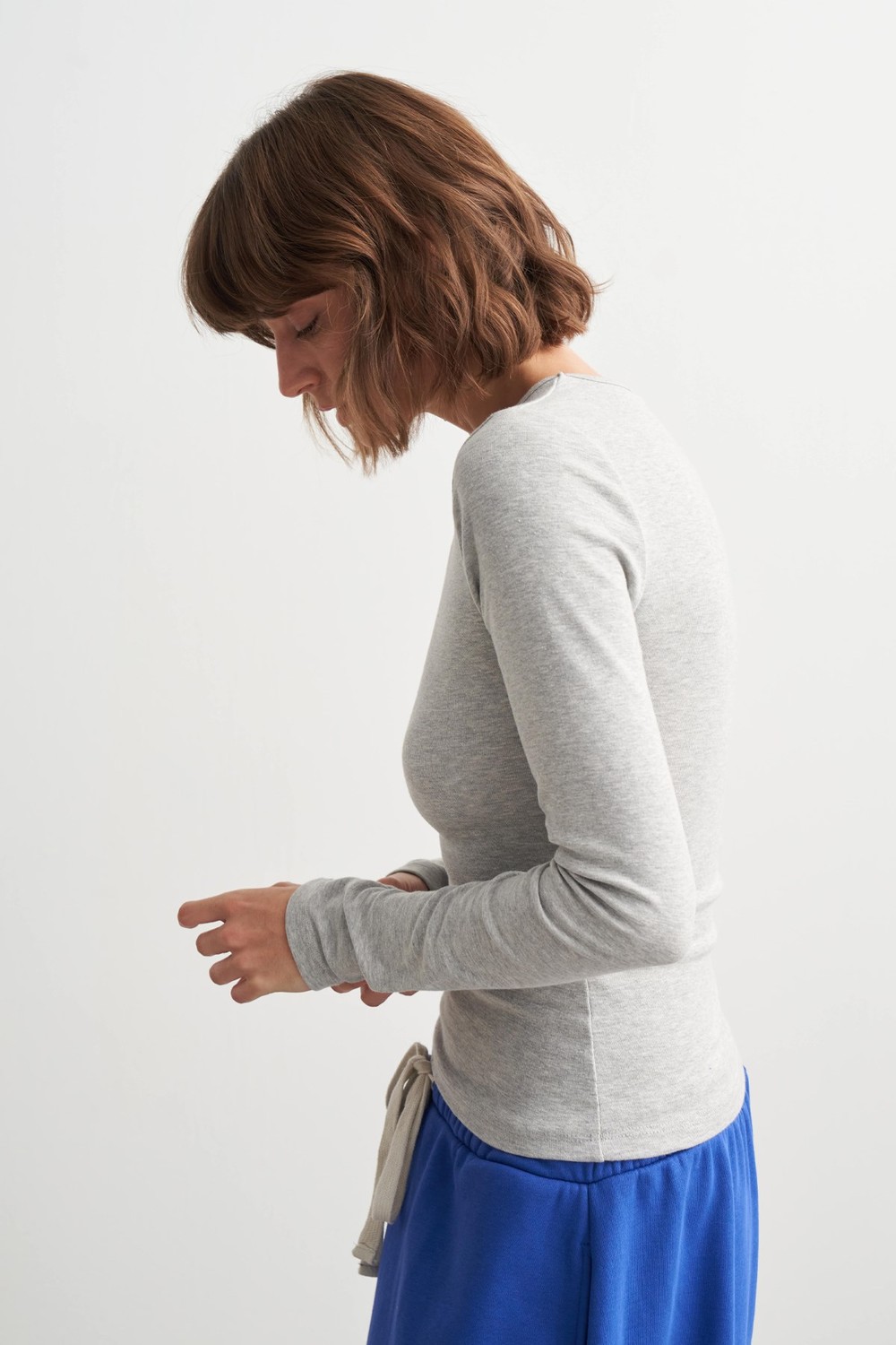 Hope Basic Uzun Kollu Body Gri