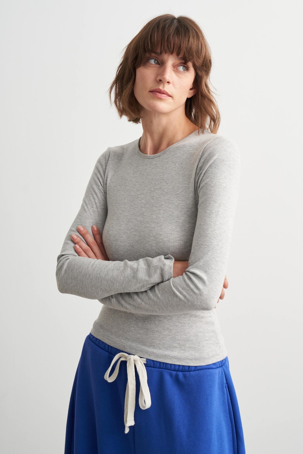 Hope Basic Uzun Kollu Body Gri