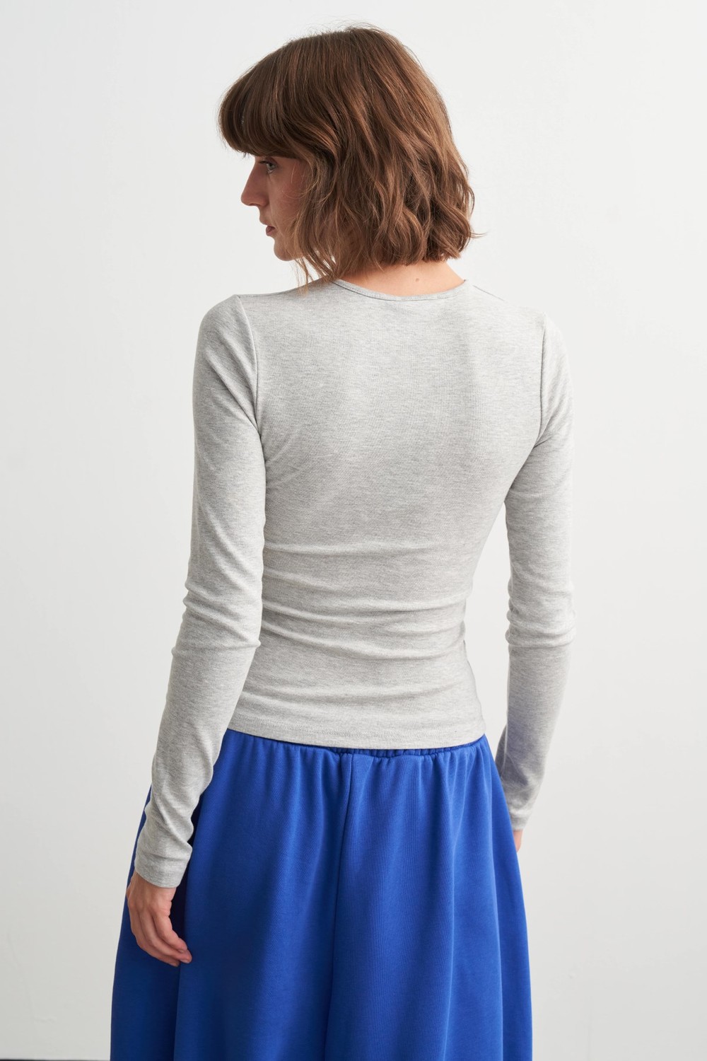 Hope Basic Uzun Kollu Body Gri