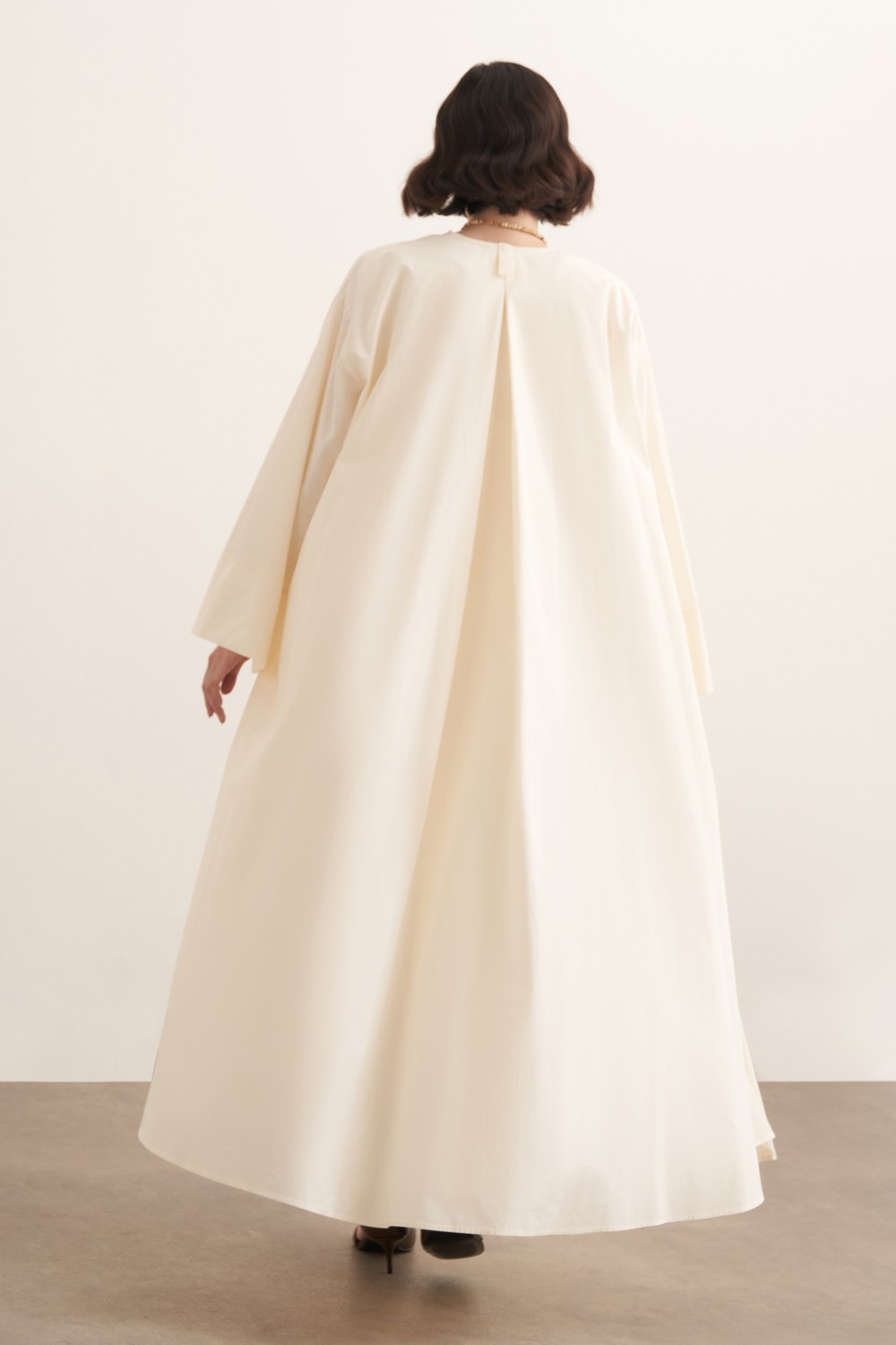 Inessa Premium Uzun Kimono Takımı Butter