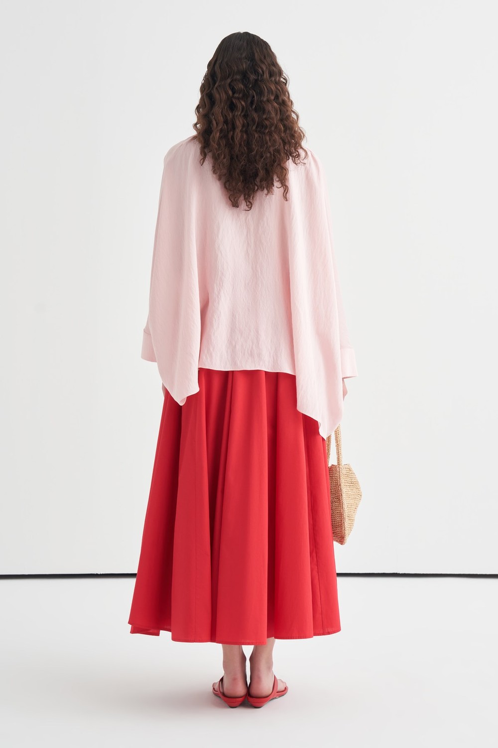 Luce Şal Detaylı Bluz Soft Pembe