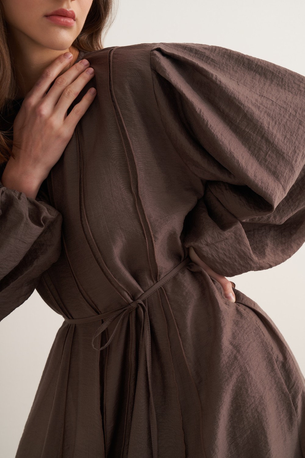 Monroe Dress Brown