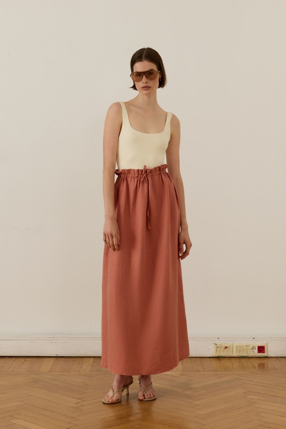 Nahla Maxi Etek Terracotta