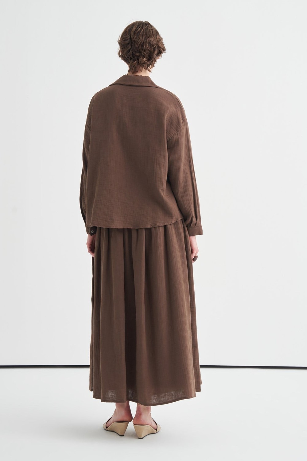Dark Brown Napoli Muslin Set 