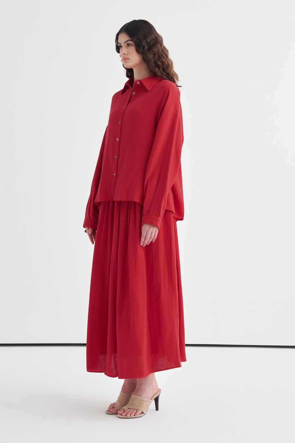 Red Napoli Muslin Set 
