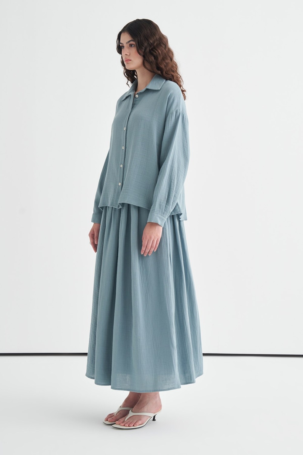 Turquoise Napoli Muslin Set 
