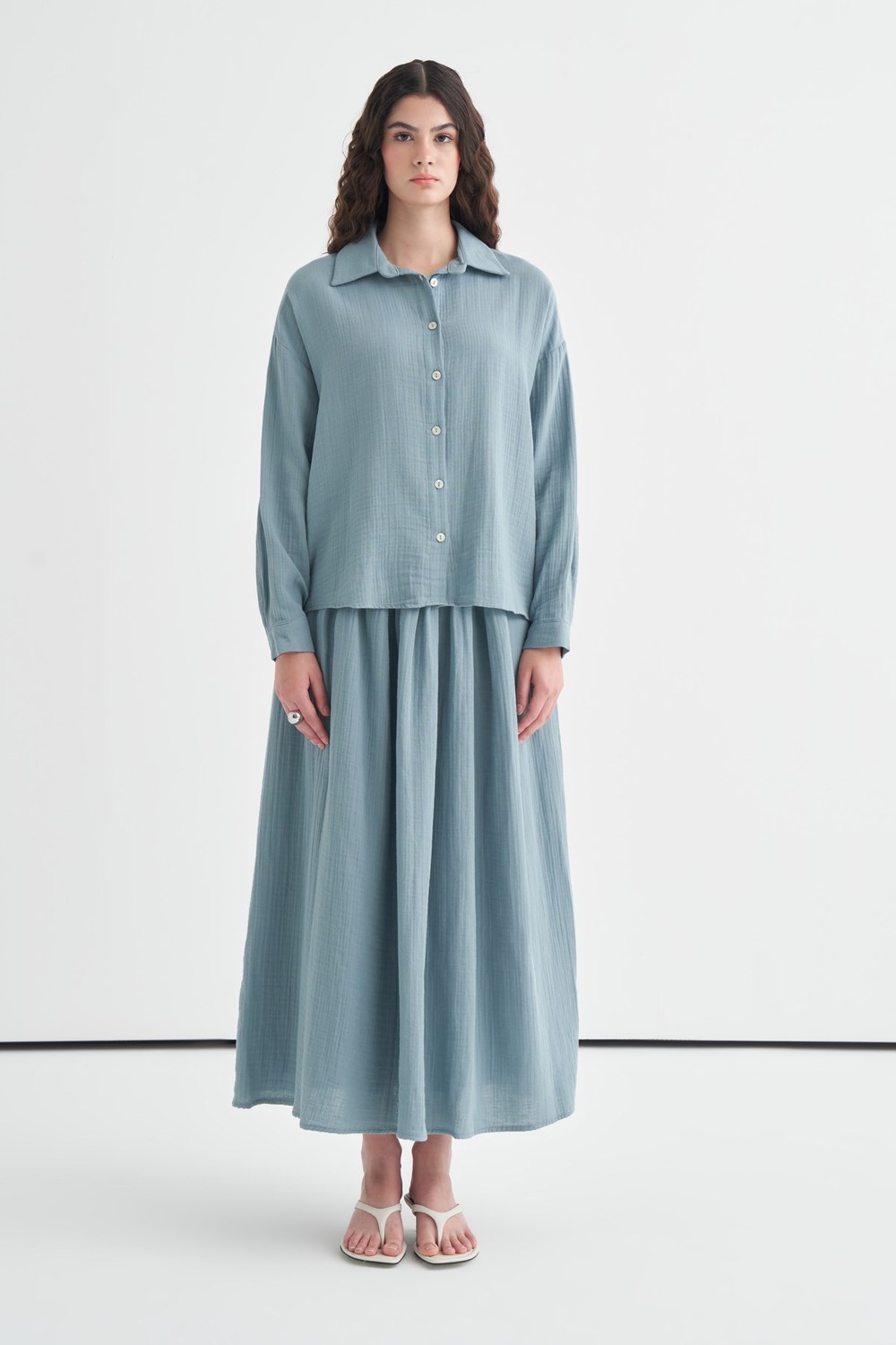 Turquoise Napoli Muslin Set 
