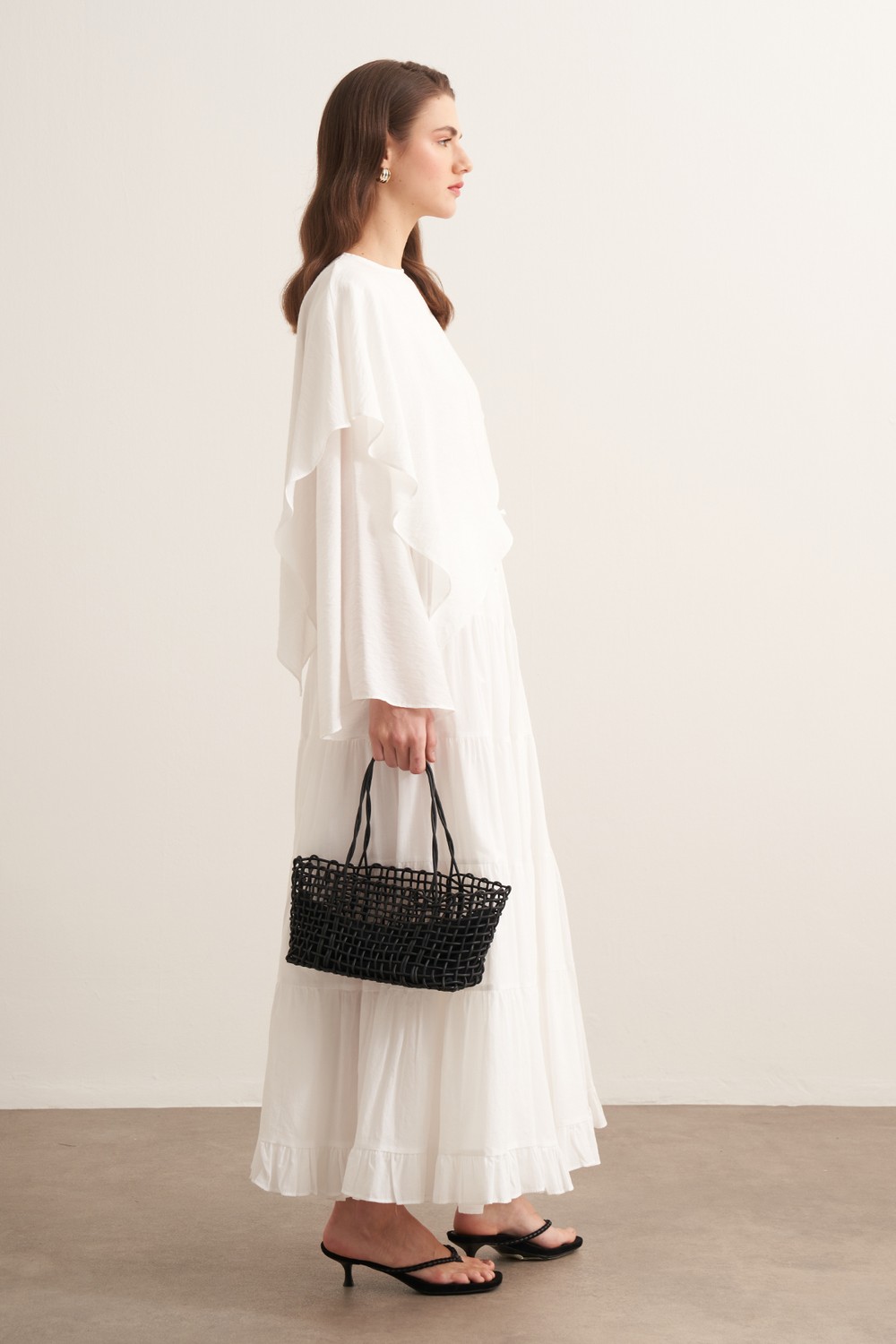 Ruth Voile Skirt White