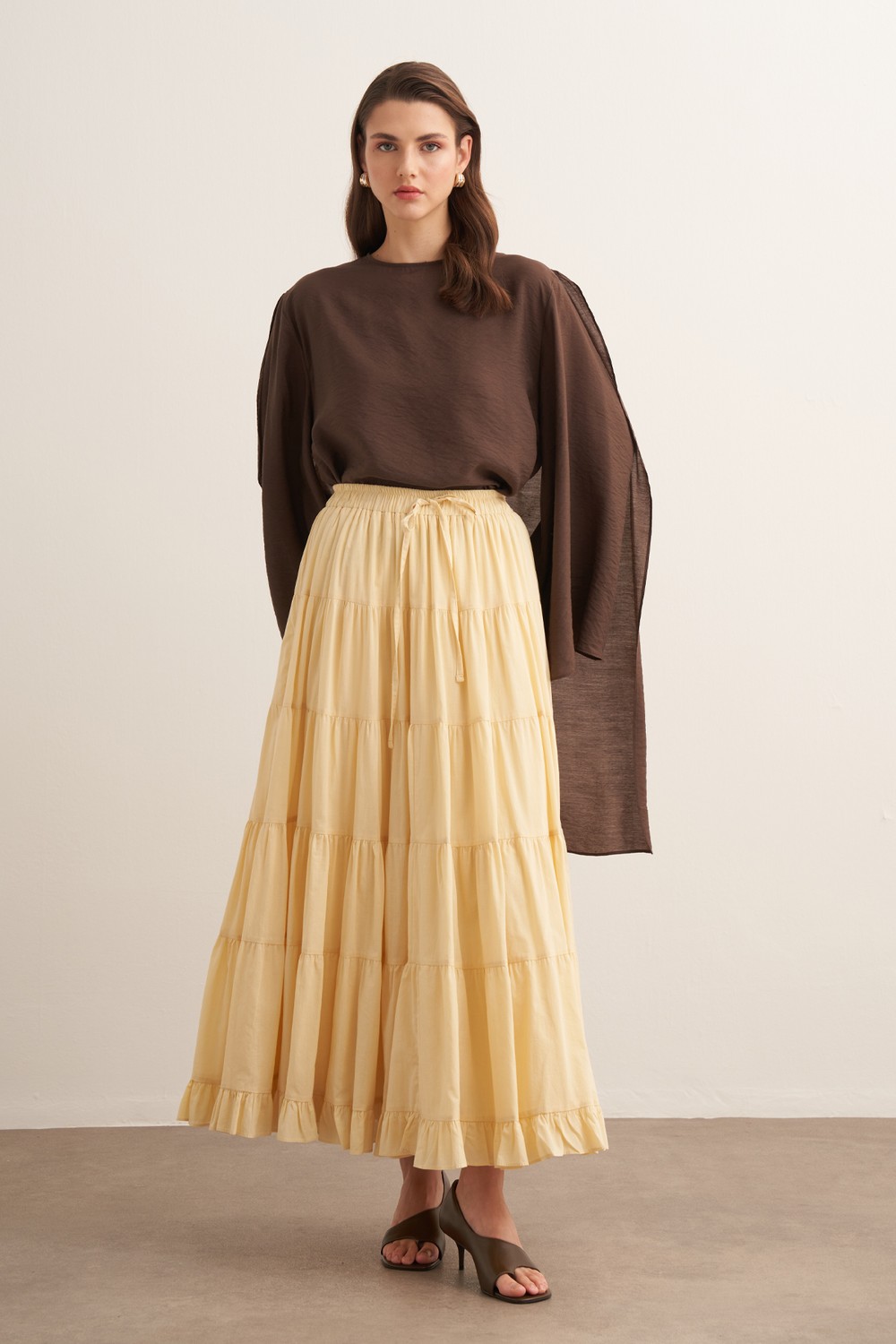 Ruth Voile Skirt Butter