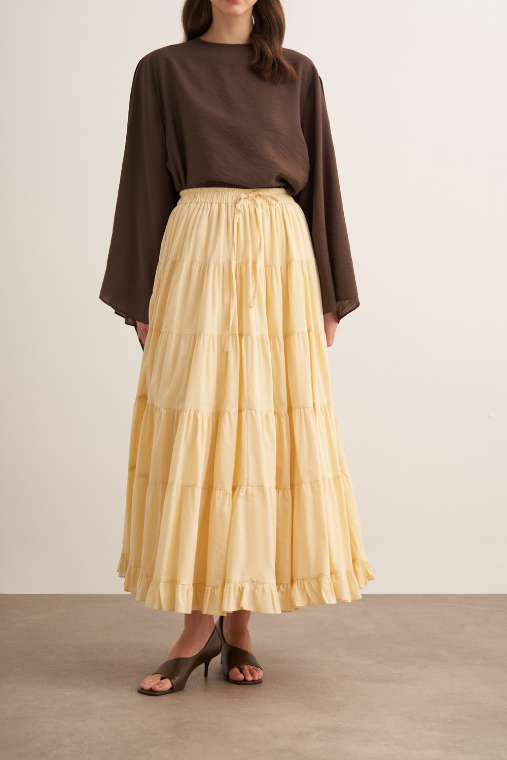 Ruth Voile Skirt Butter
