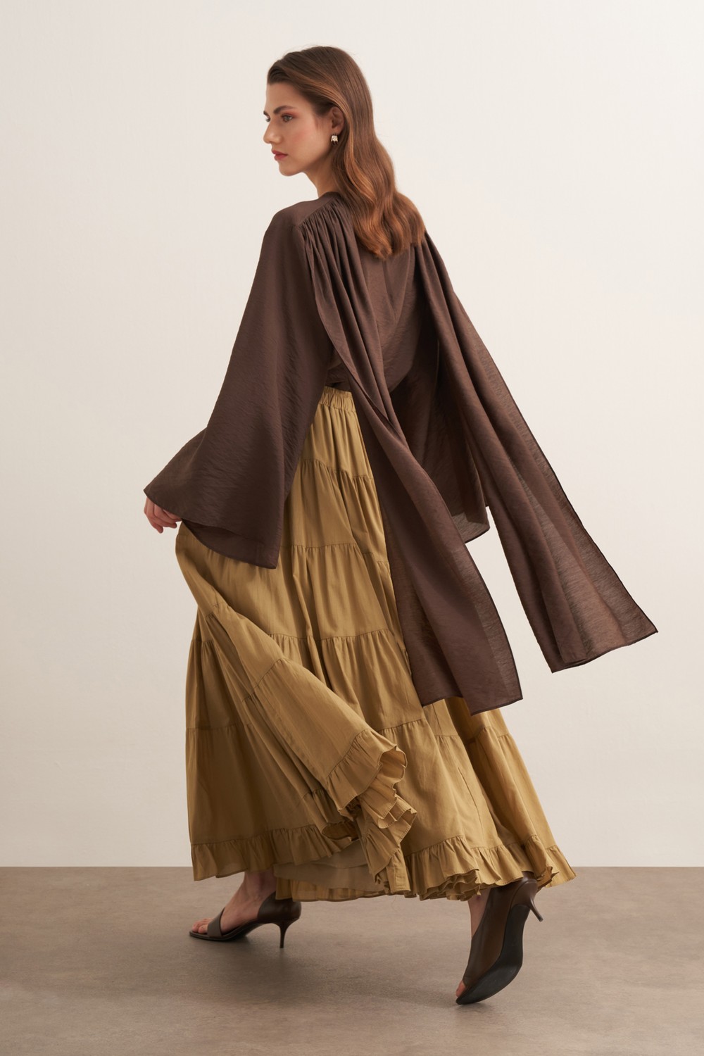 Ruth Voile Skirt Olive