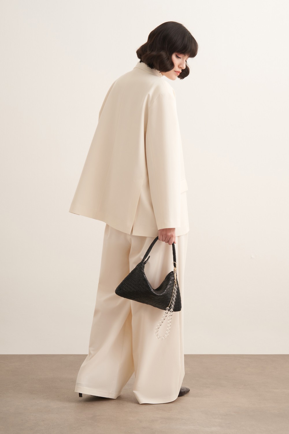 Samra Blazer Ceket Ekru