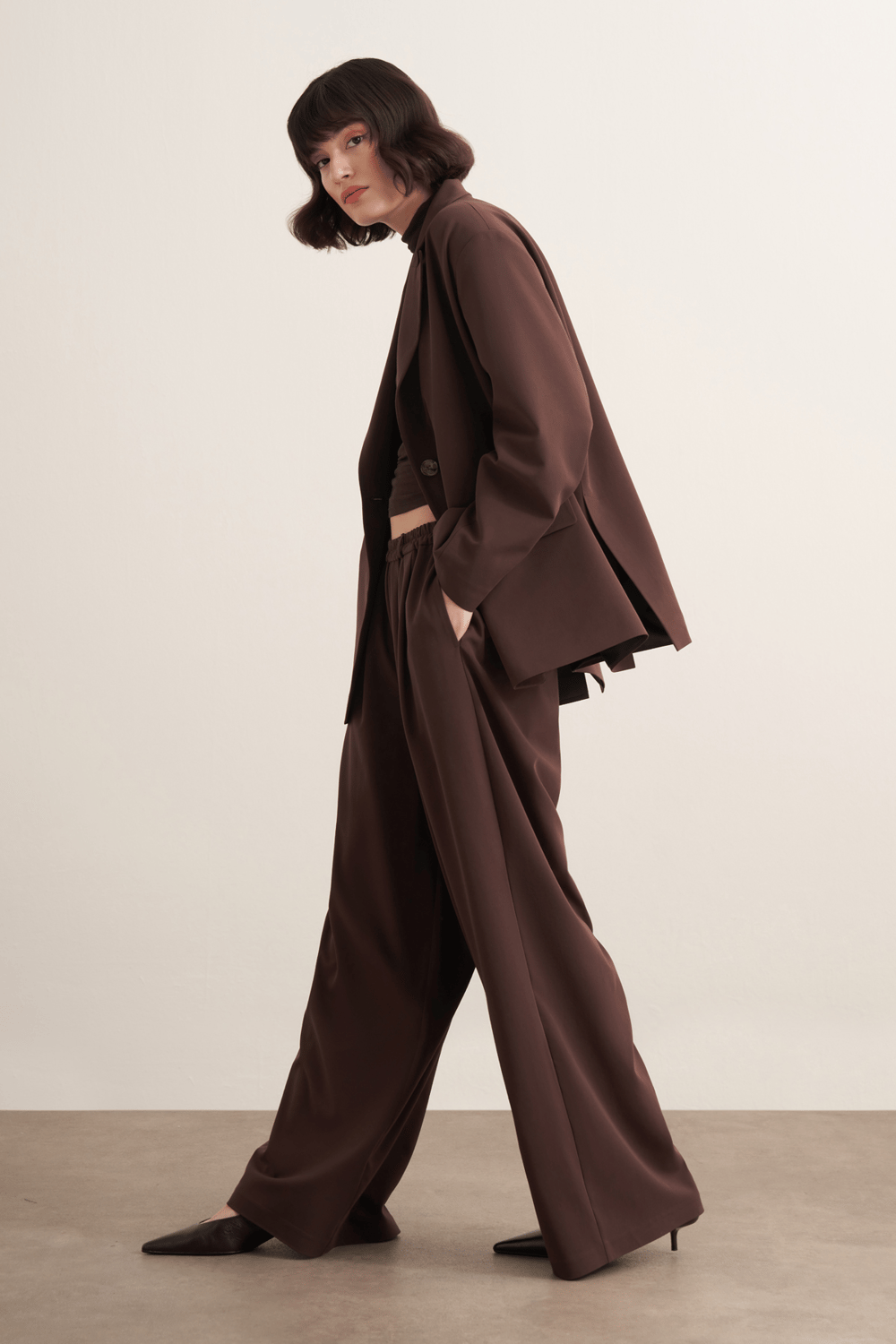 Samra Blazer Ceket Kahve