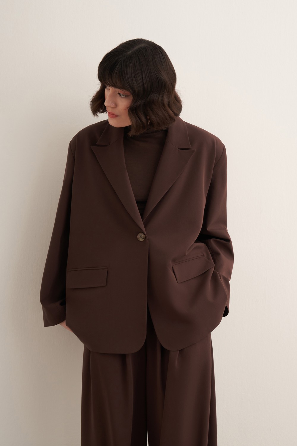 Samra Blazer Ceket Kahve