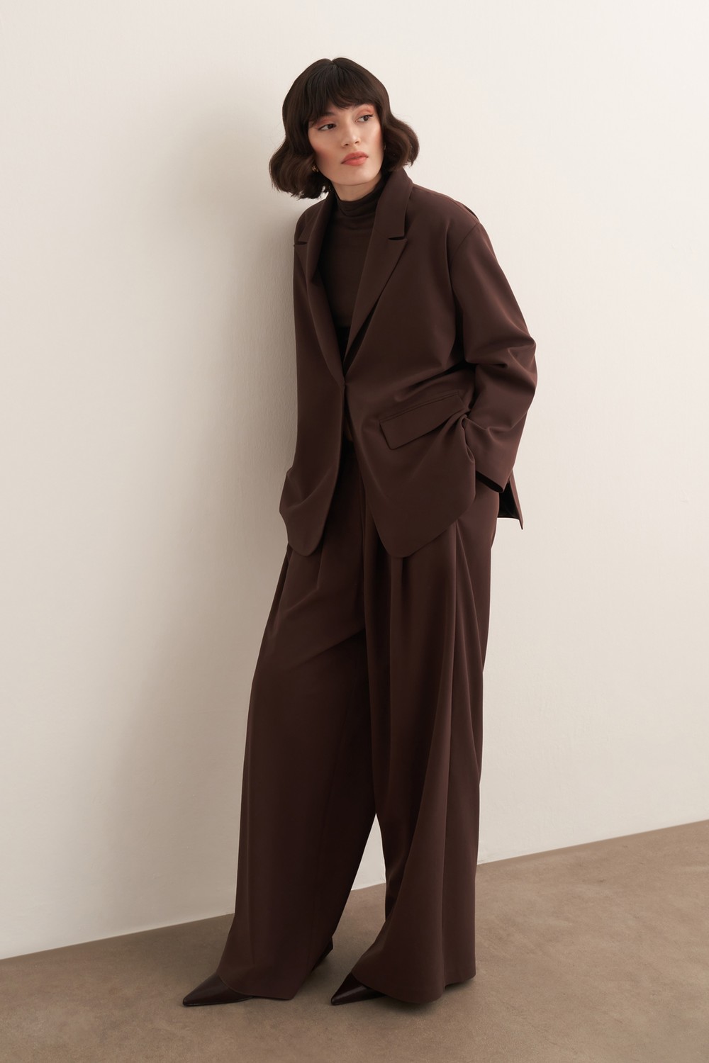 Samra Blazer Ceket Kahve