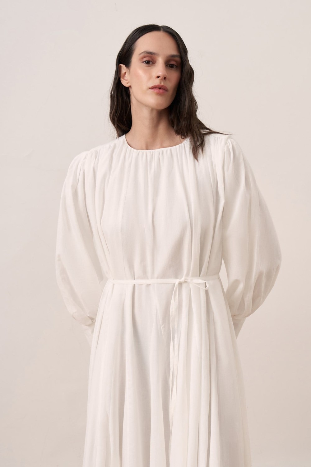 Shirin Voile Maxi Dress White