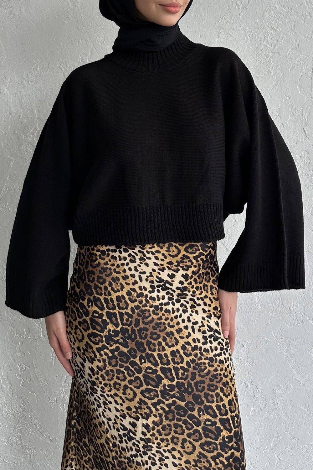 Black Knit Sweater 